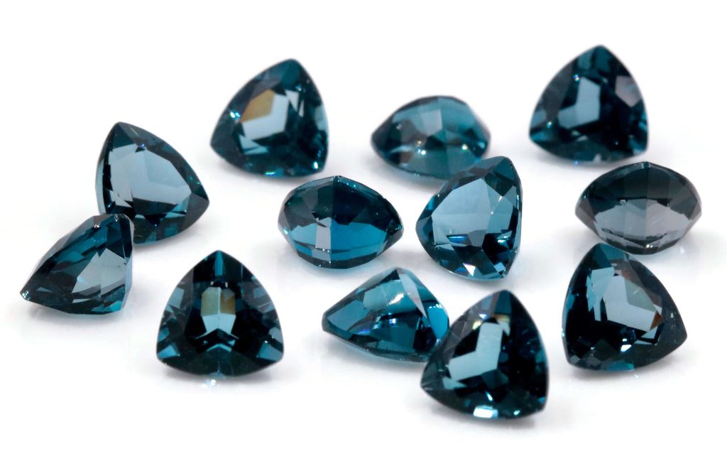 Topaz Trillion 8mm-Blue Topaz-Planet Gemstones
