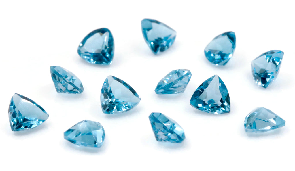 Topaz Trillion 5mm-Blue Topaz-Planet Gemstones