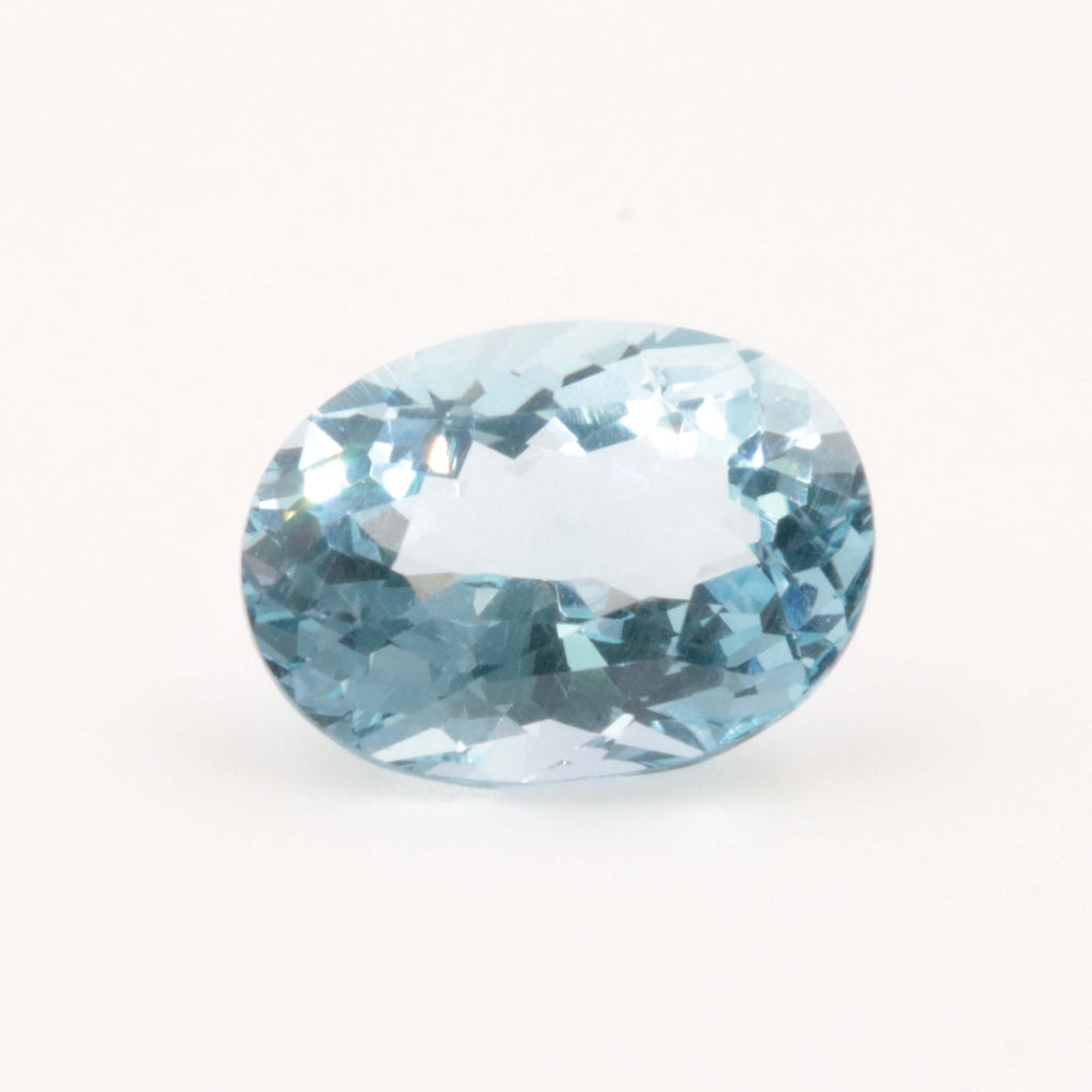 Natural Blue Aquamarine Loose Faceted Gemstone Genuine Aquamarine March Birthstone Loose Aquamarine Oval Aquamarine Stone 8.60 ct SKU 115557-Aquamarine-Planet Gemstones