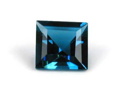Natural Blue Topaz Gemstone Genuine Blue Topaz Faceted November Birthstone Blue Topaz London Blue Topaz Square 6mm 2.55cts SKU:114635-Blue Topaz-Planet Gemstones