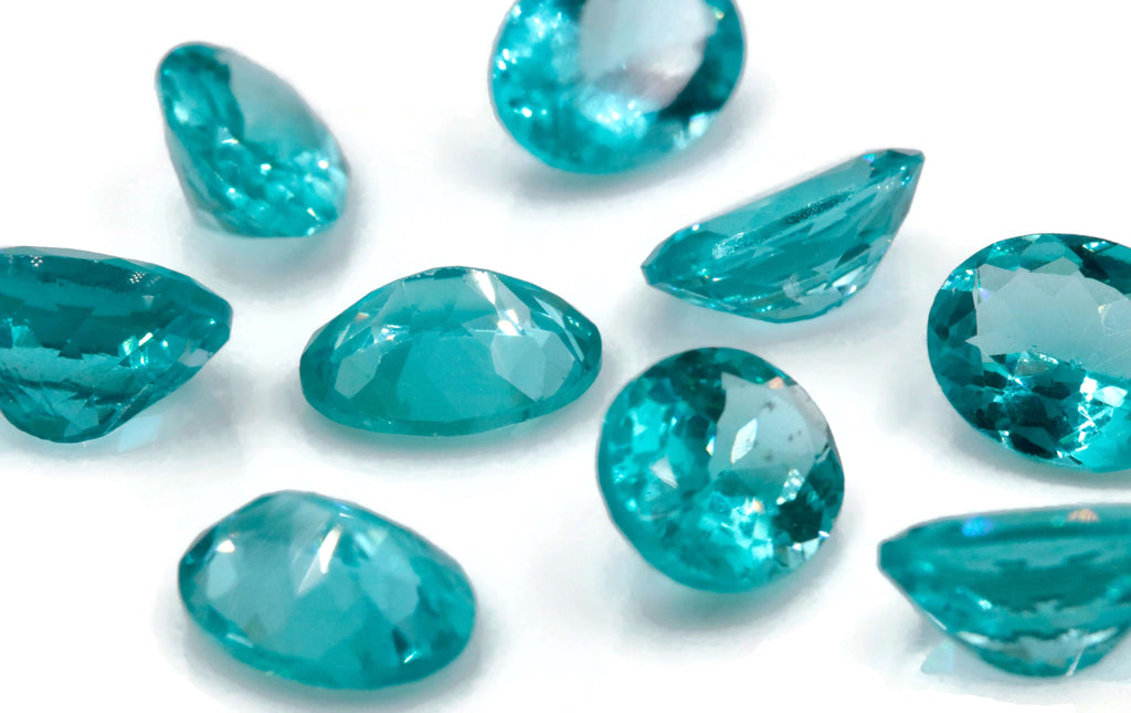 Natural Neon Apatite Gemstone Apatite faceted loose stone Genuine Apatite stone Natural Apatite OV Apatite stone 9x7mm 1.81cts SKU:114595-Apatite-Planet Gemstones