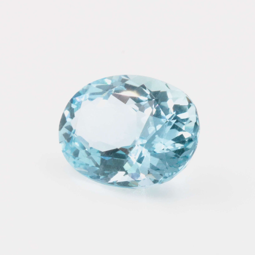 Natural Blue Aquamarine Loose Faceted Gemstone Genuine Aquamarine March Birthstone Loose Aquamarine Oval Aquamarine Stone 8.60 ct SKU 115557-Aquamarine-Planet Gemstones