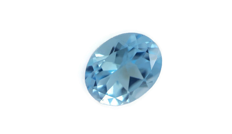 Natural Blue Topaz Gemstone Genuine Blue Topaz Faceted November Birthstone Blue Topaz Sky Blue Topaz 8x 10mm 3.19cts SKU:114476-Blue Topaz-Planet Gemstones