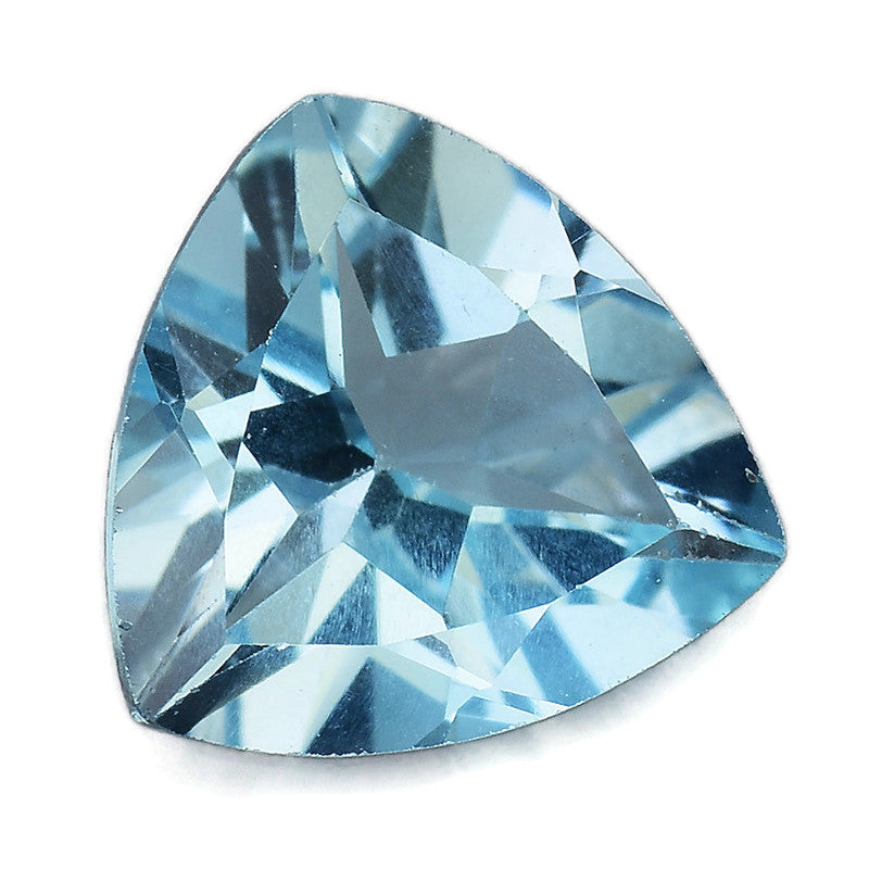 Sky Blue Topaz 8mm Faceted Gemstone - Main Image