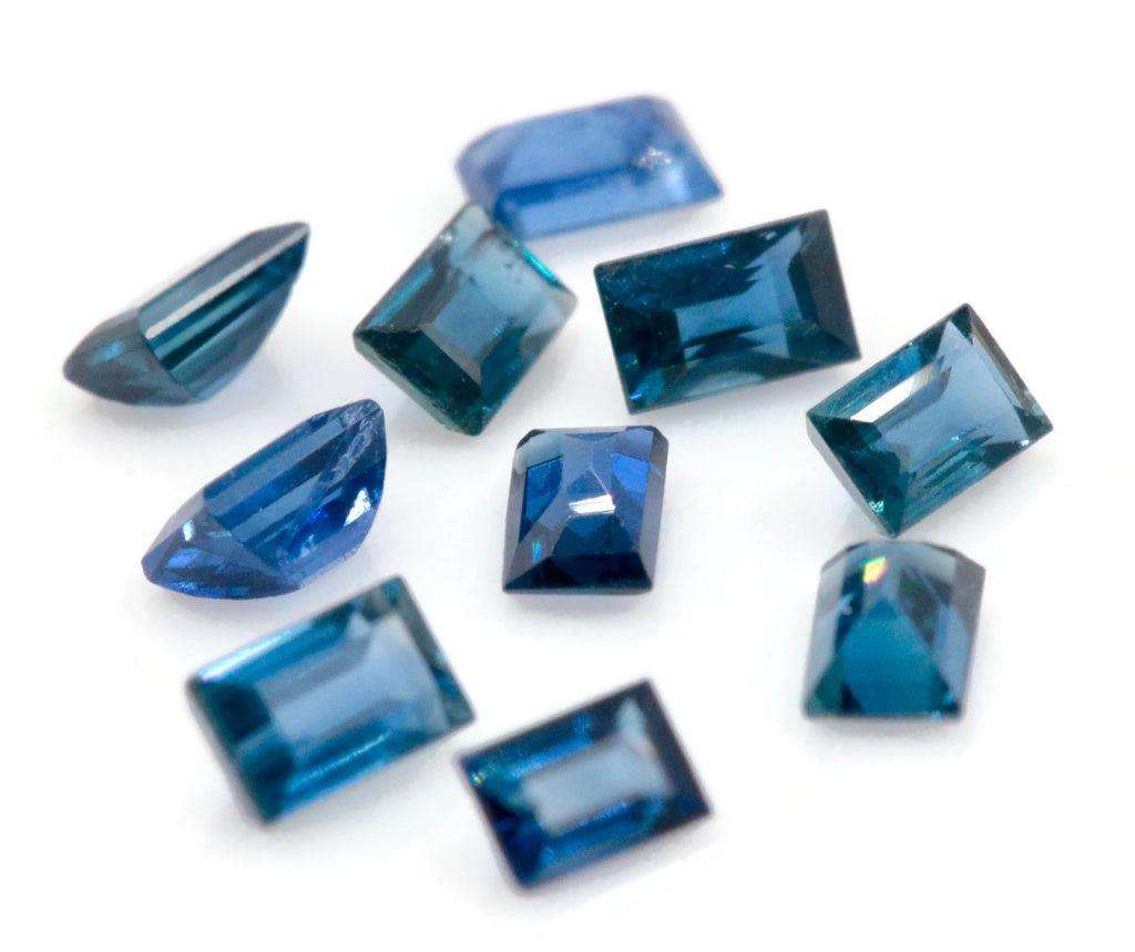 Natural Blue Sapphire Baguette Gemstone Genuine Sapphire Baguette Sapphire Certified sapphire Ceylon sapphire 0.10cts 3x2mm SKU:114596-Sapphire-Planet Gemstones