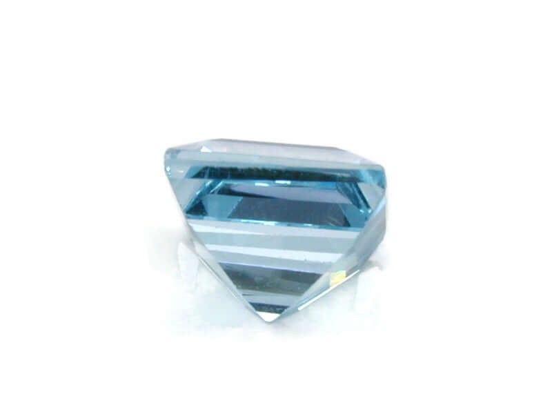 Natural Blue Topaz Gemstone Genuine Blue Topaz Faceted November Birthstone Blue Topaz Sky Blue Topaz Square 9.00mm 4.18cts SKU:114609-Blue Topaz-Planet Gemstones