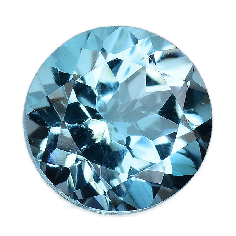 Topaz Round 8mm-Blue Topaz-Planet Gemstones