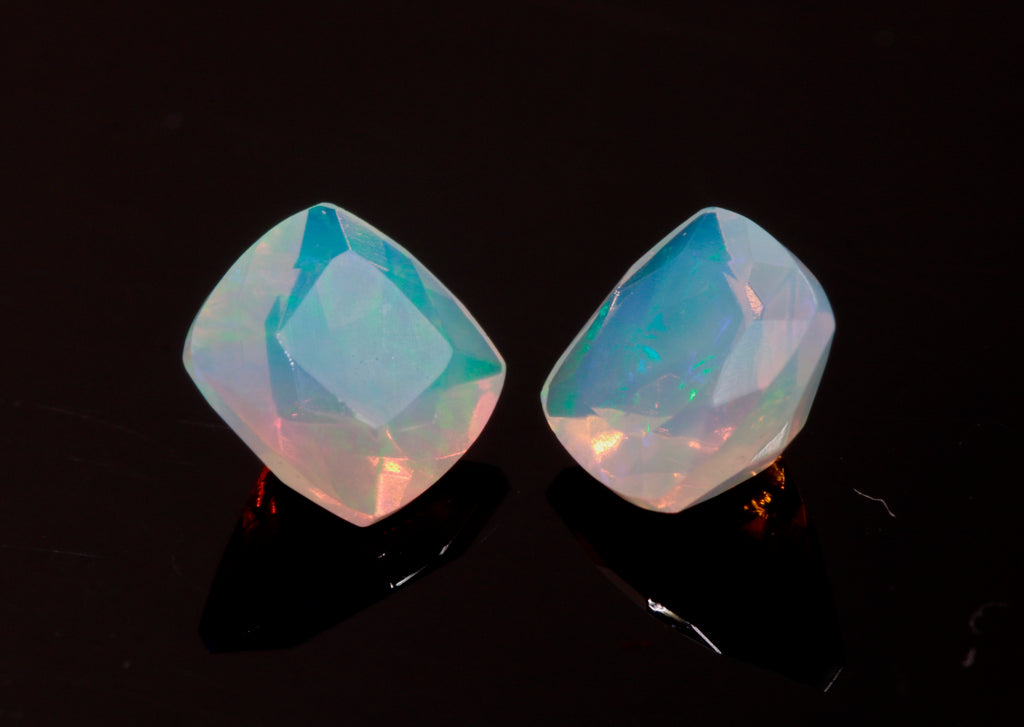 Ethiopian Opal pair 6mm-opal-Planet Gemstones