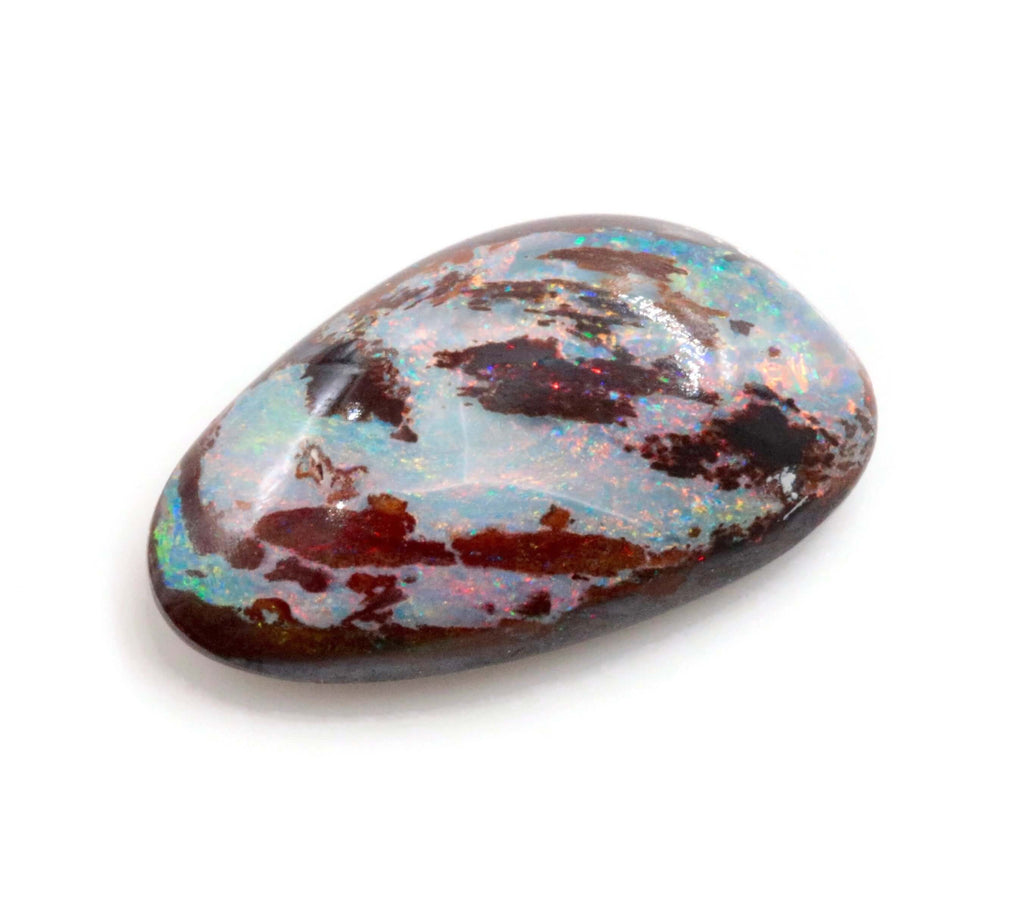 Natural Australian Boulder Opal Genuine Opal Stone Australian Boulder Opal Stone 5.51cts, 17x10mm Jewelry Supplies SKU:104619-opal-Planet Gemstones