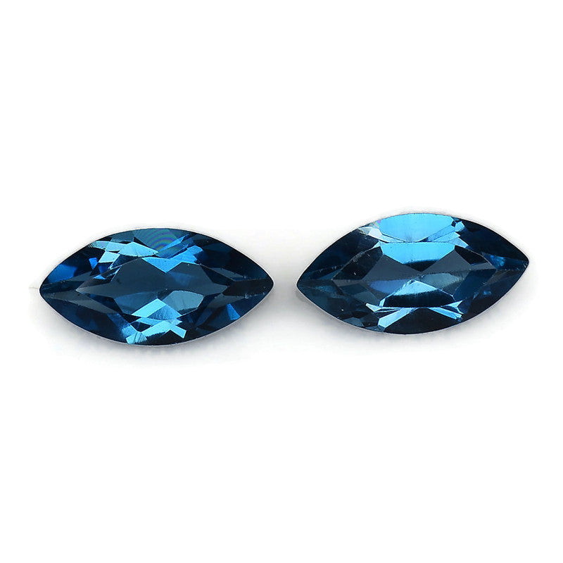 Natural Blue Topaz Gemstone Genuine Blue Topaz Faceted November Birthstone Blue Topaz London Blue Topaz MQ 6x3mm 0.61cts SKU:114515-Blue Topaz-Planet Gemstones