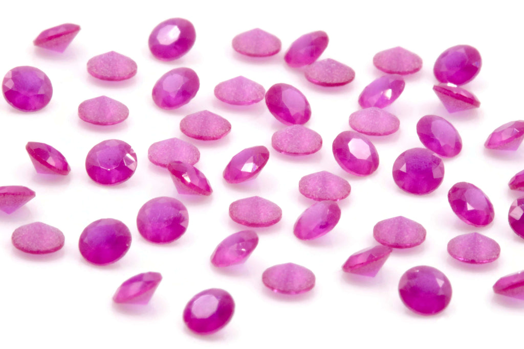 Lab Created Ruby Round 2-3mm-Ruby-Planet Gemstones
