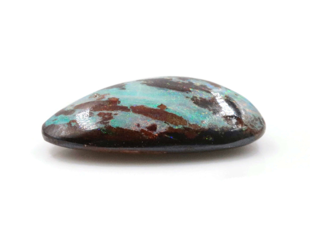 Genuine Australian Boulder Opal, 17x10mm, ideal for jewelry crafting