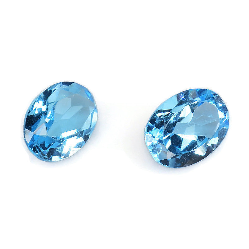 Topaz Oval 7X5mm-Blue Topaz-Planet Gemstones