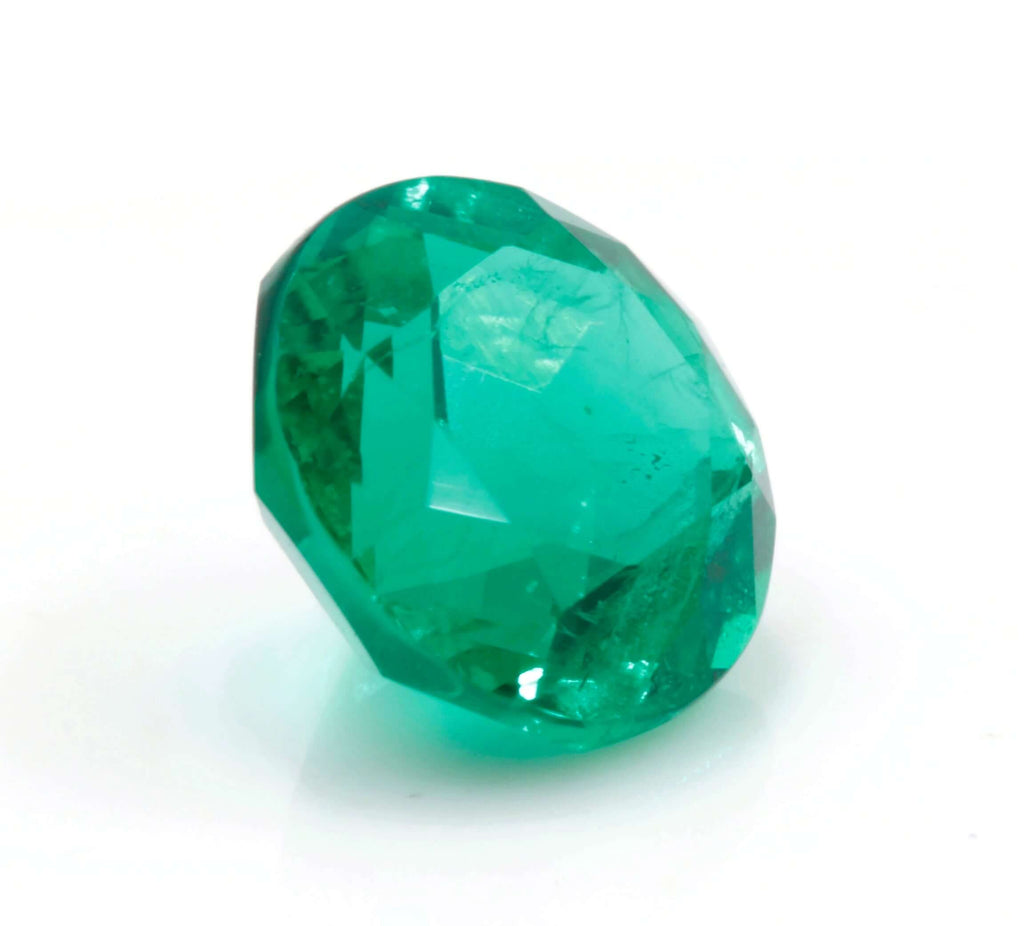 Natural Emerald Colombian Emerald May Birthstone Genuine Emerald Emerald Gemstone Emerald Green Emerald Round cut 7mm 1.29ct SKU:114543-Emerald-Planet Gemstones
