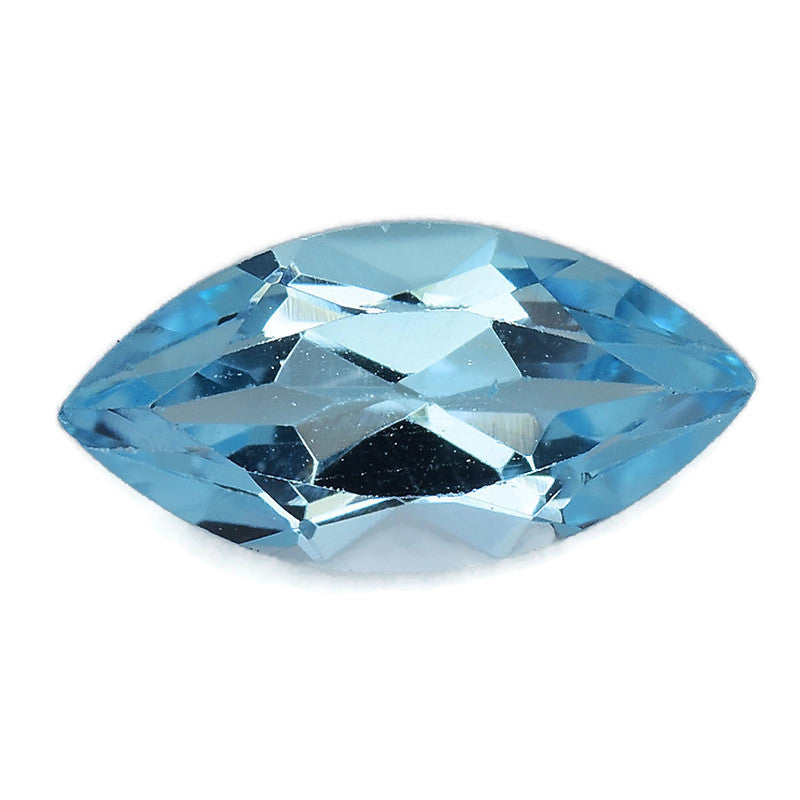 Natural Blue Topaz Gemstone Genuine Blue Topaz Faceted November Birthstone Blue Topaz Sky Blue Topaz Maq 10x5mm 1.24cts SKU:114510-Blue Topaz-Planet Gemstones