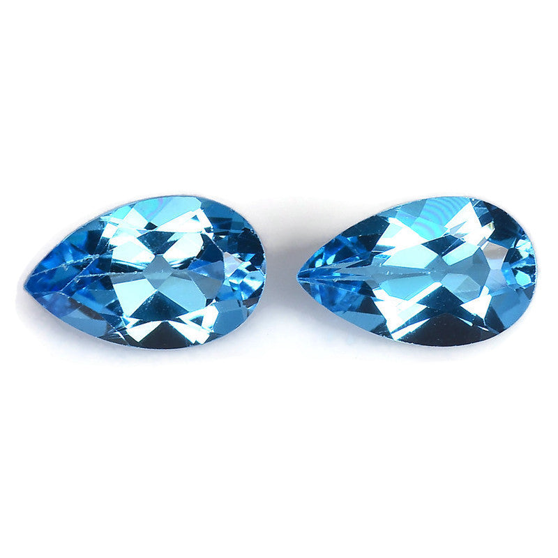 Topaz Pear 8x5mm-Blue Topaz-Planet Gemstones