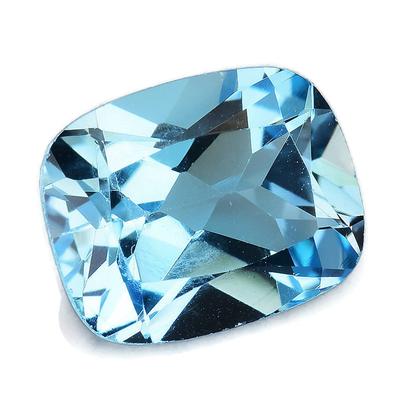 Topaz Cushion 10x8mm-Blue Topaz-Planet Gemstones