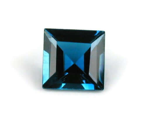 Natural Blue Topaz Gemstone Genuine Blue Topaz Faceted November Birthstone Blue Topaz London Blue Topaz Square 6mm 2.55cts SKU:114635-Blue Topaz-Planet Gemstones