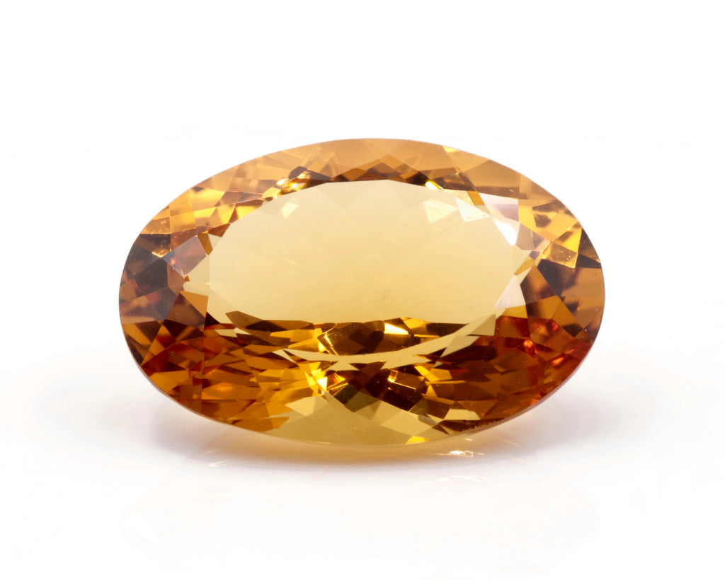 Natural Citrine Quartz Citrine DIY Jewelry Supply Supply Citrine Loose Gemstone November Birthstone Golden Citrine Quartz 24X17mm SKU:114552-CITRINE-Planet Gemstones
