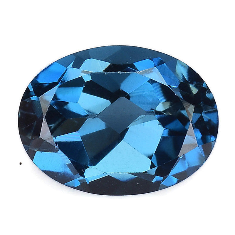 Blue Topaz OV Nov Birthstone 8x6mm