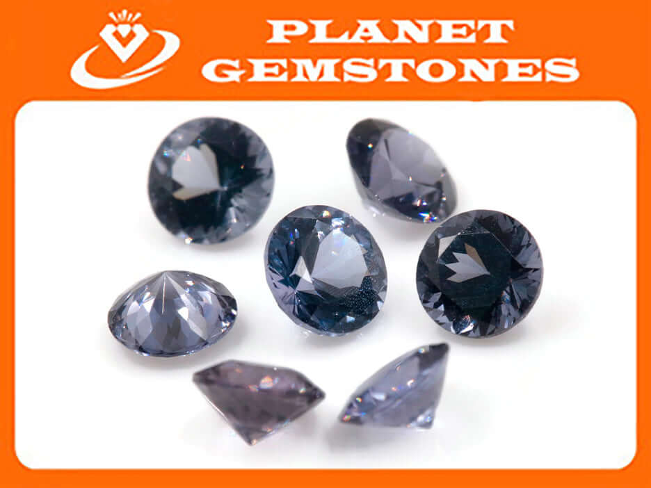 Purple Spinel Round 4mm-Spinel-Planet Gemstones