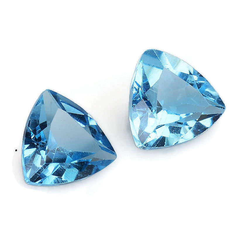 Natural Blue Topaz Gemstone Genuine Blue Topaz Faceted November Birthstone Blue Topaz Swiss Blue Topaz Trillion 5mm 1.04cts SKU:114511-Blue Topaz-Planet Gemstones