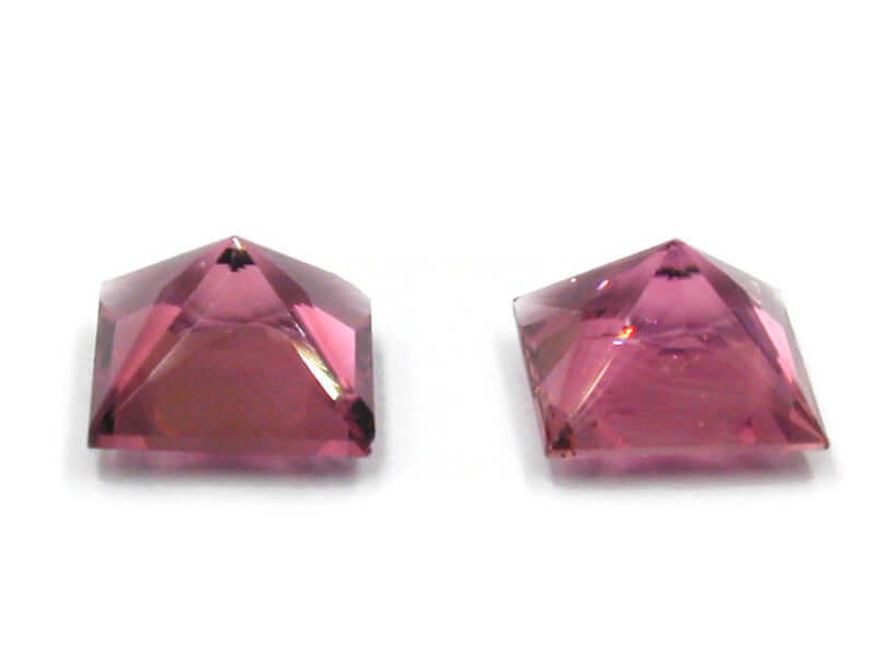 Tourmaline loose tourmaline faceted Tourmaline Pink tourmaline tourmaline stone tourmaline pair 7mm 3.36cts SKU:110084-Tourmaline-Planet Gemstones