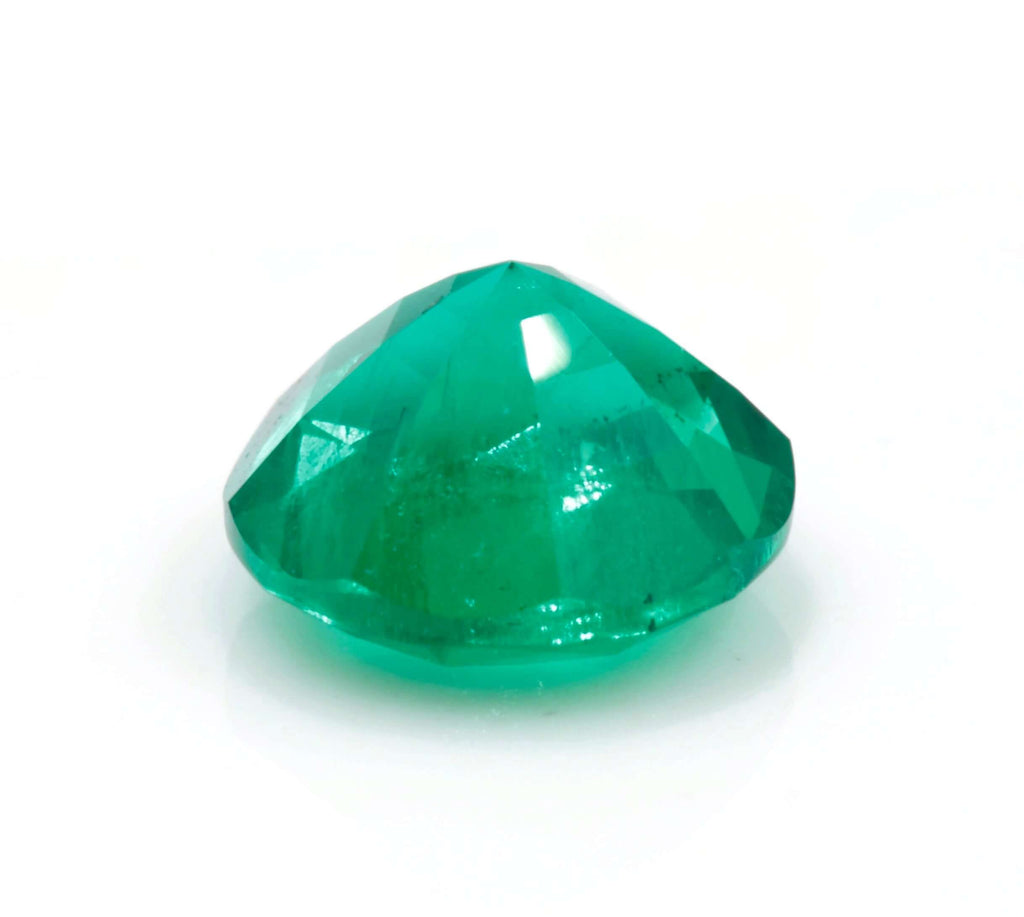 Natural Emerald Colombian Emerald May Birthstone Genuine Emerald Emerald Gemstone Emerald Green Emerald Round cut 7mm 1.29ct SKU:114543-Emerald-Planet Gemstones