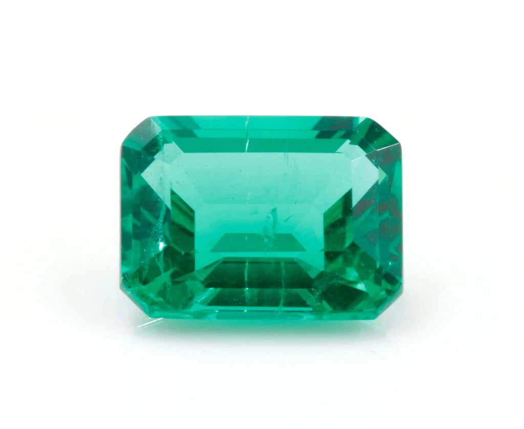 Created Emerald Loose Emerald May Birthstone Created Emerald Emerald Gemstone Emerald Green Emerald Ocatagon 8x6mm SKU:114533-Emerald-Planet Gemstones