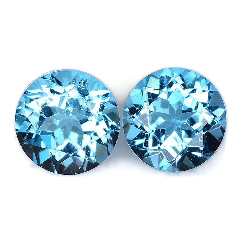 Natural Blue Topaz Gemstone Genuine Blue Topaz Faceted November Birthstone Blue Topaz Loose Blue Topaz 5mm 1.03cts SKU:114445-Blue Topaz-Planet Gemstones