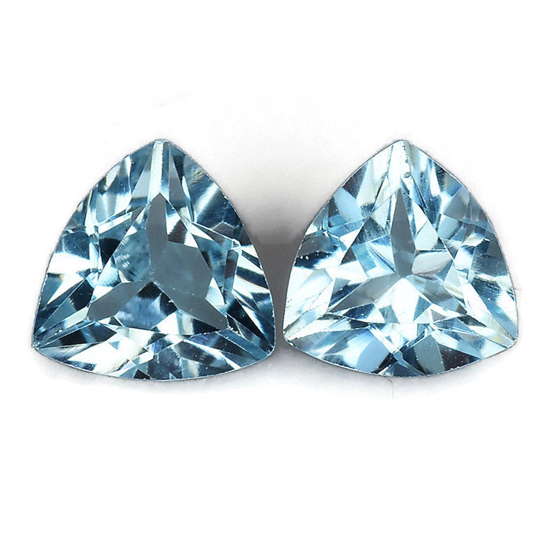 Natural Blue Topaz Gemstone Genuine Blue Topaz Faceted November Birthstone Blue Topaz Sky Blue Topaz Trillion 5mm 1.09cts SKU:114488-Blue Topaz-Planet Gemstones