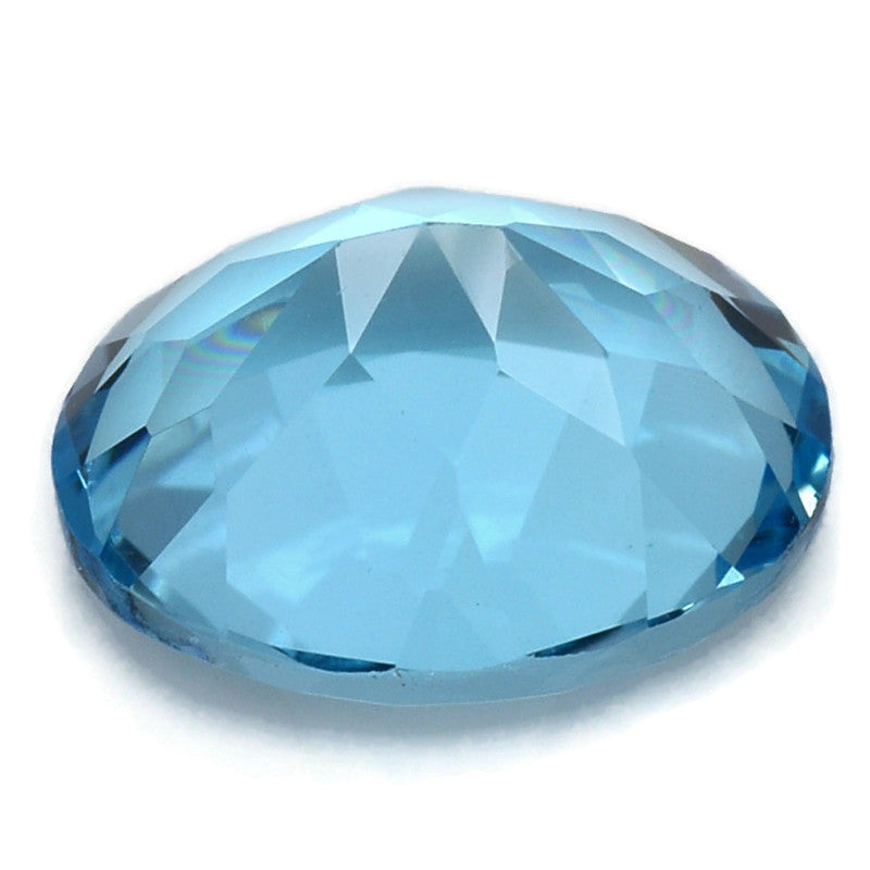 Topaz Oval 11x9mm-Blue Topaz-Planet Gemstones