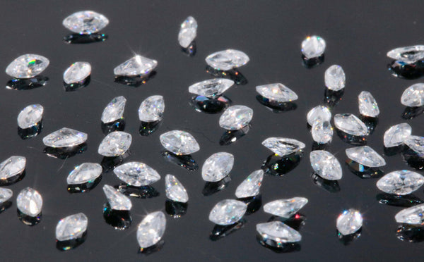 White Cubic Zirconia Marquise 50PCS