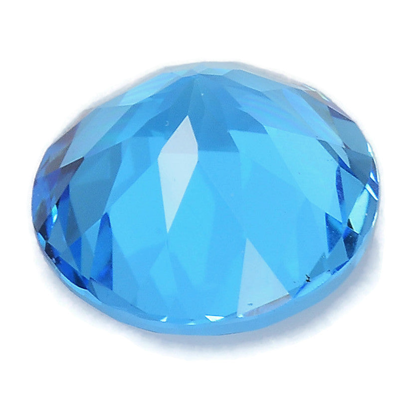 Topaz Round 9mm-Blue Topaz-Planet Gemstones