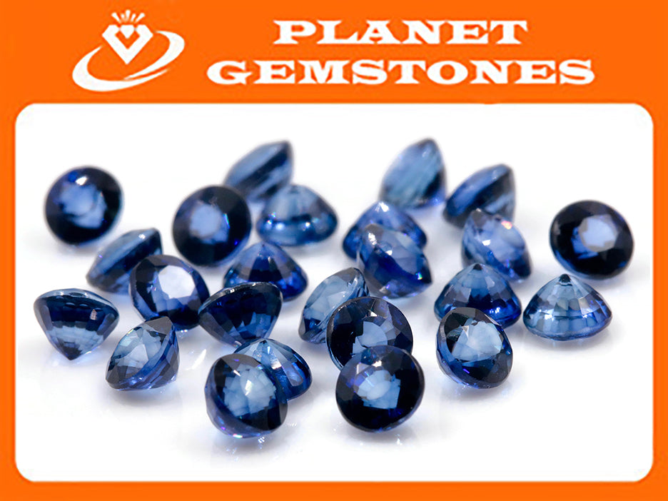 Natural Blue Sapphire Variety Sapphire Gemstone RD 5mm Genuine Sapphire loose sapphire Blue Sapphire Certified sapphire SKU:114639-Sapphire-Planet Gemstones