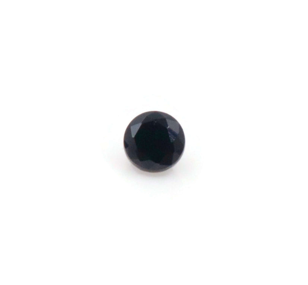 Natural Black Spinel August Birthstone Black Spinel gemstone Black Spinel MELEE, Faceted Round 12PCS SET 1.5mm 0.20cts SKU:114648-Spinel-Planet Gemstones