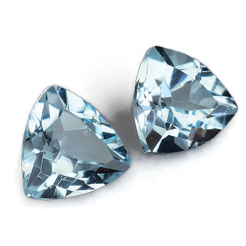 Natural Blue Topaz Gemstone Genuine Blue Topaz Faceted November Birthstone Blue Topaz Sky Blue Topaz Trillion 5mm 1.09cts SKU:114488-Blue Topaz-Planet Gemstones