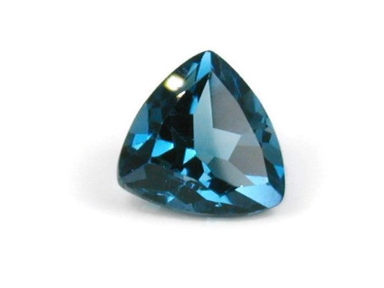 Natural Blue Topaz Gemstone Genuine Blue Topaz Faceted November Birthstone Blue Topaz London Blue Topaz Trillion 8mm 2.86cts SKU:114634-Blue Topaz-Planet Gemstones