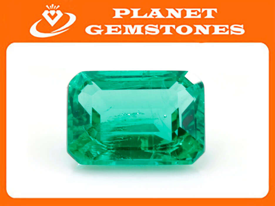 Natural Emerald Colombian Emerald May Birthstone Genuine Emerald Emerald Gemstone Emerald Green Emerald Ocatagon 7x5mm SKU:114537-Emerald-Planet Gemstones
