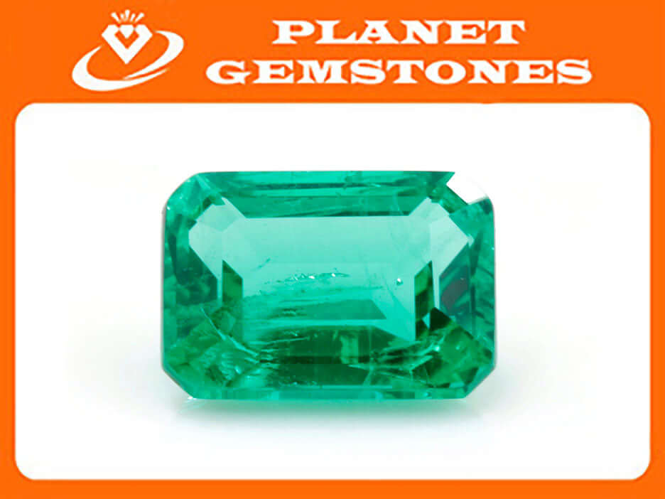 Emerald Colombian Emerald May Birthstone Genuine Emerald Emerald Gemstone Emerald Green Emerald Ocatagon 7x5mm SKU:114537-Emerald-Planet Gemstones