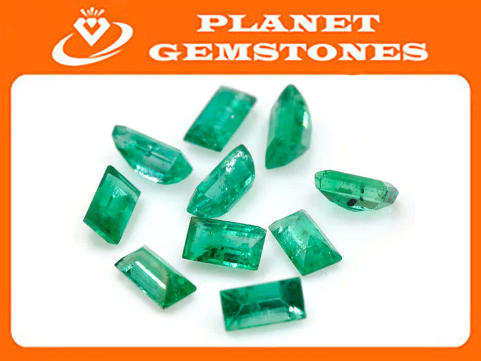 Emerald Baguette 4x2mm-Emerald-Planet Gemstones
