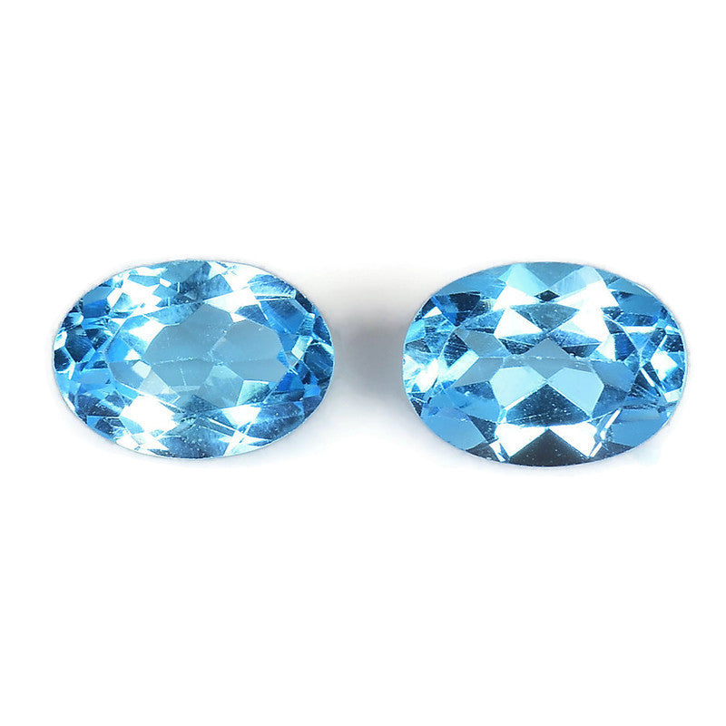 Natural Blue Topaz Gemstone Genuine Blue Topaz Faceted November Birthstone Blue Topaz Swiss Blue Topaz OV 7X5mm 1.94cts SKU:114446-Blue Topaz-Planet Gemstones