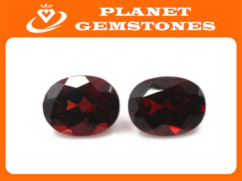 Garnet Oval 8x6mm, 9x7mm-Planet Gemstones