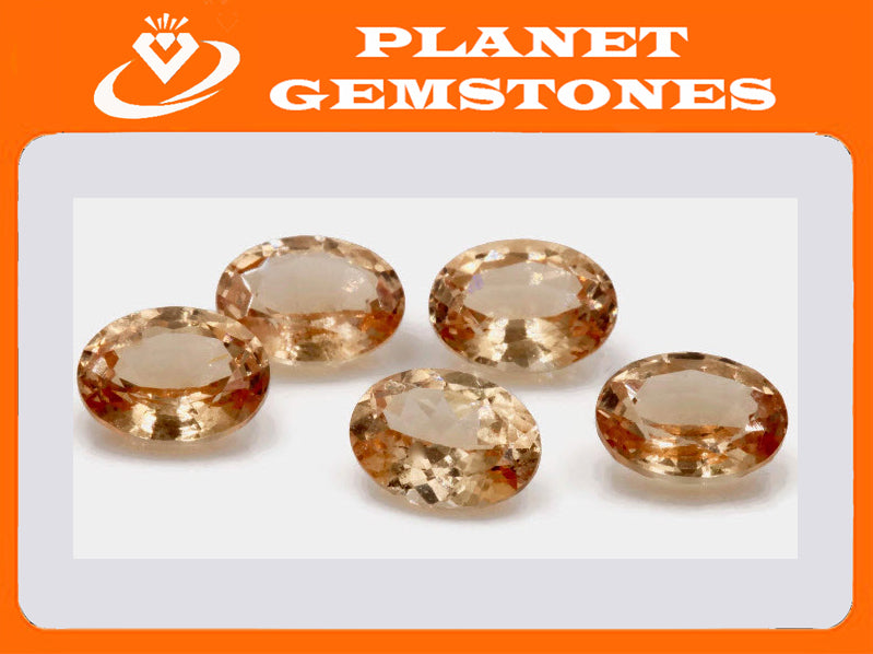 Natural Imperial Garnet January Gemstone January Birthstone 8x6mm OV Imperial Garnet Loose Stone Orange garnet 1.53ct DIY Jewelry Supplies-Planet Gemstones