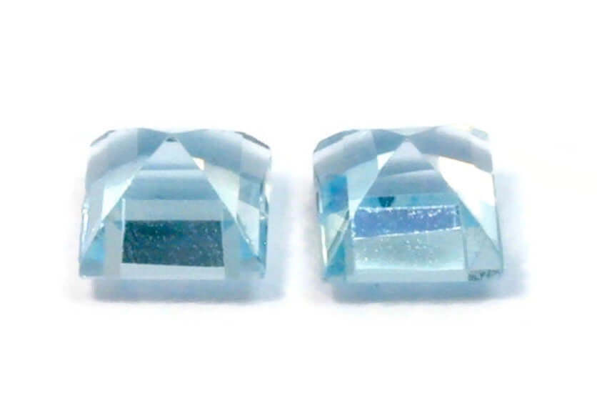 Natural Blue Topaz Gemstone Genuine Blue Topaz Faceted November Birthstone Blue Topaz Sky Blue Topaz Square 5.00mm 1.50cts SKU:114607-Blue Topaz-Planet Gemstones