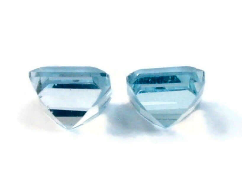 Natural Blue Topaz Gemstone Genuine Blue Topaz Faceted November Birthstone Blue Topaz Sky Blue Topaz Square 5.00mm 1.50cts SKU:114607-Blue Topaz-Planet Gemstones