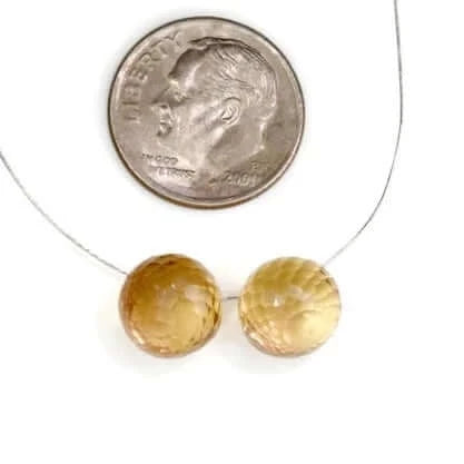 Champagne Quartz Onion Briolette Set-Champagne Quartz-Planet Gemstones