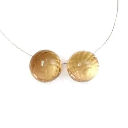 Champagne Quartz Onion Briolette Set-Champagne Quartz-Planet Gemstones
