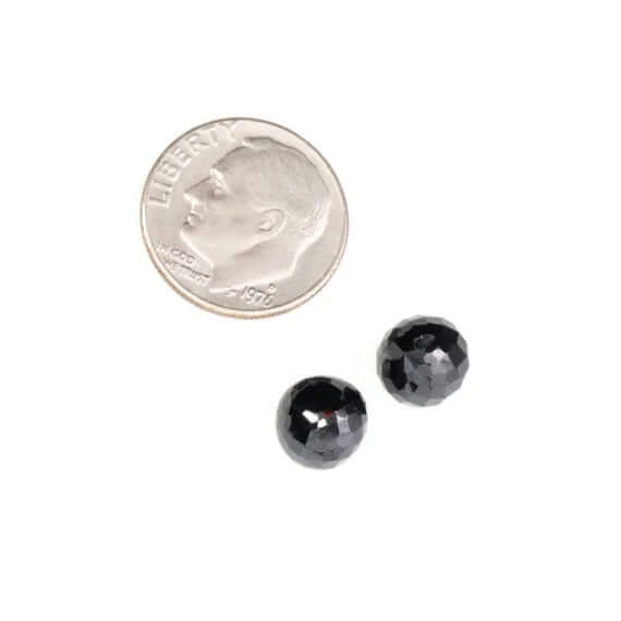 Black Spinel Onion Shape Beads-Spinel Beads-Planet Gemstones