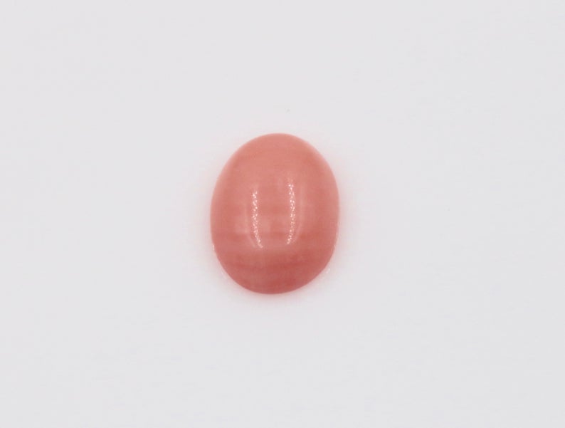 Natural Salmon Coral Gemstone Genuine Coral Stone Taiwan Coral DIY Jewelry Supplies 6.5x4.5mm OV DIY Jewelry Supplies 6PCS set-Planet Gemstones